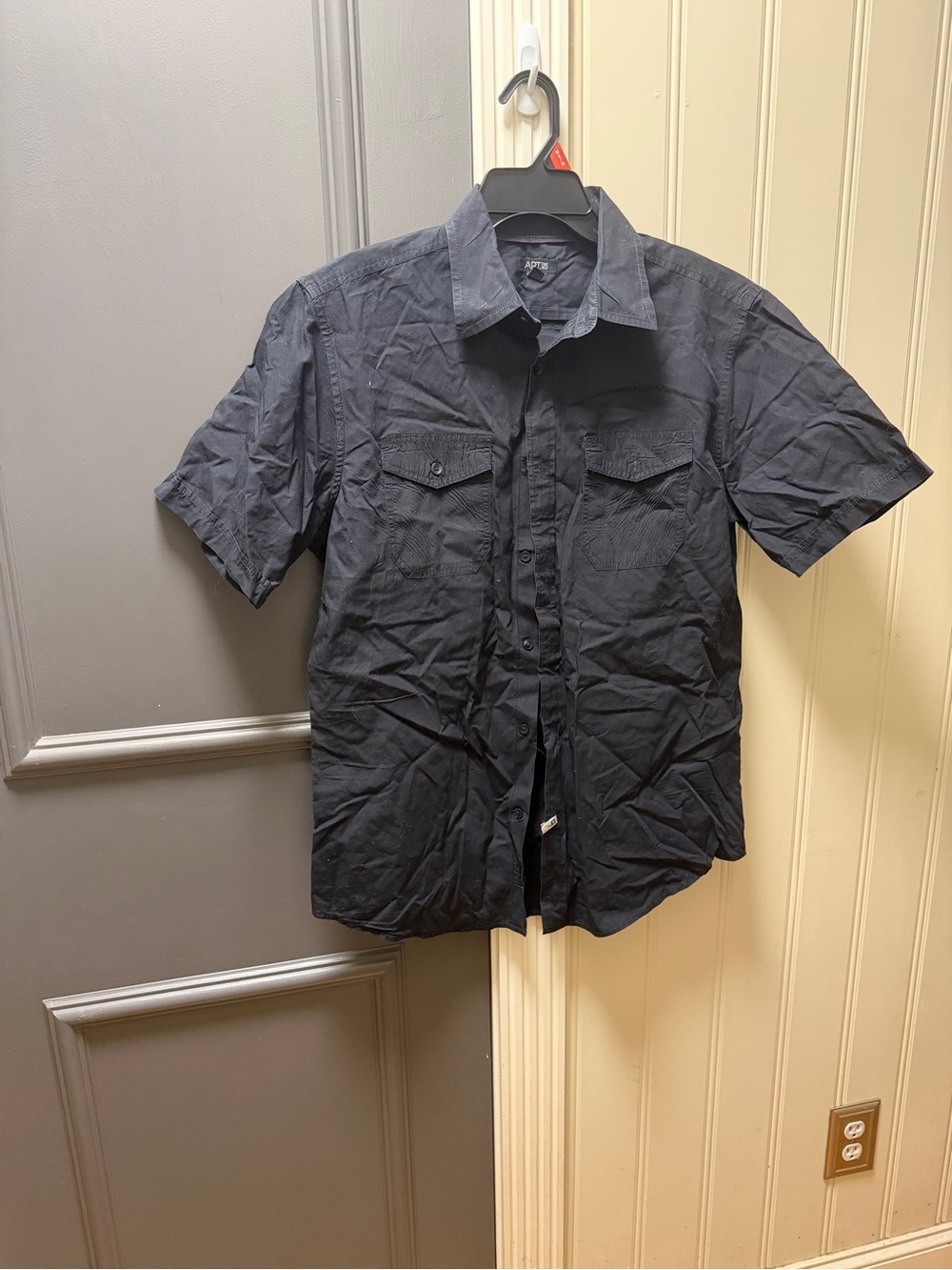 Apt. 9 Men's Short-Sleeve Shirt — Black